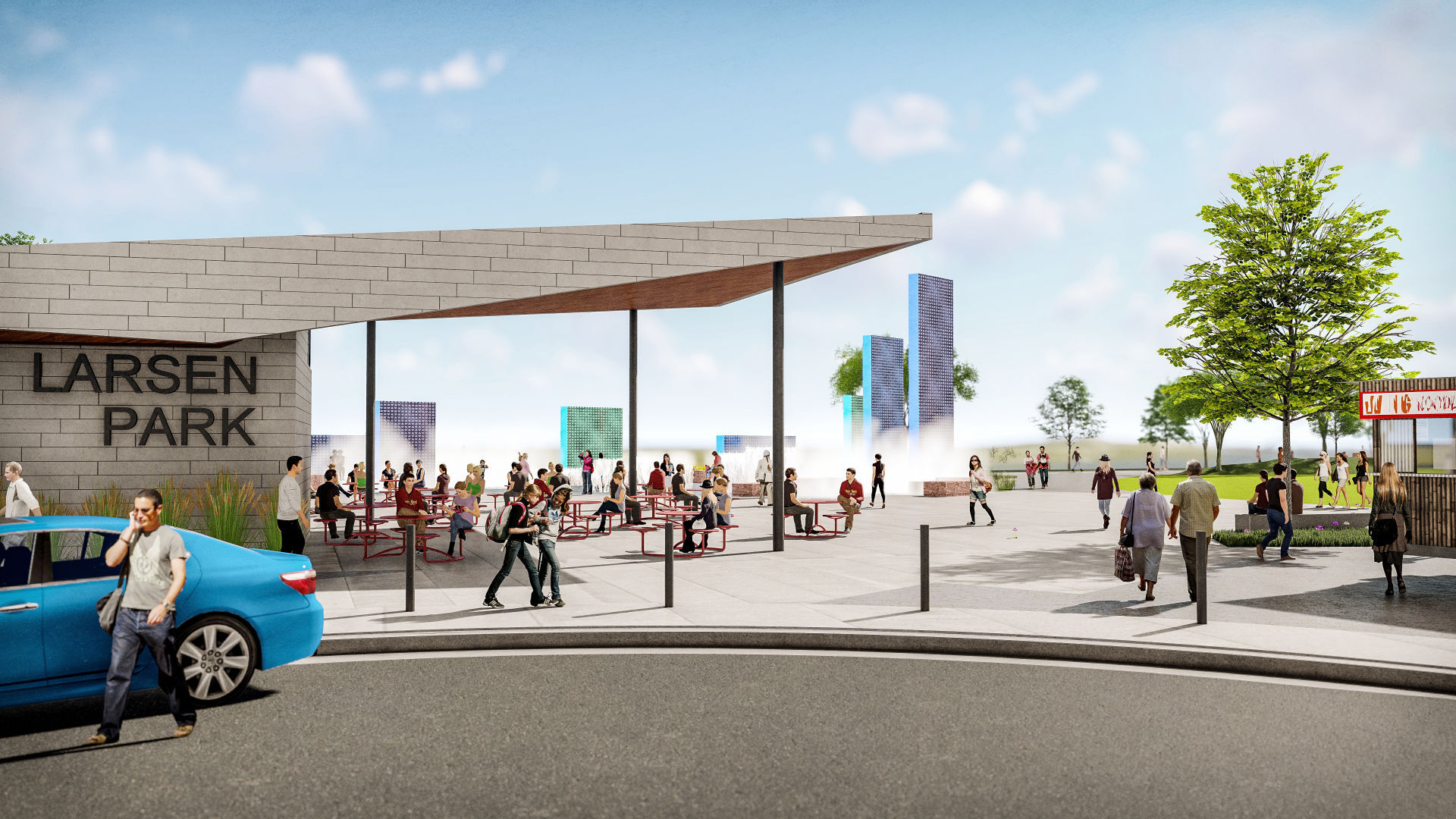 Missouri River riverfront redevelopment rendering